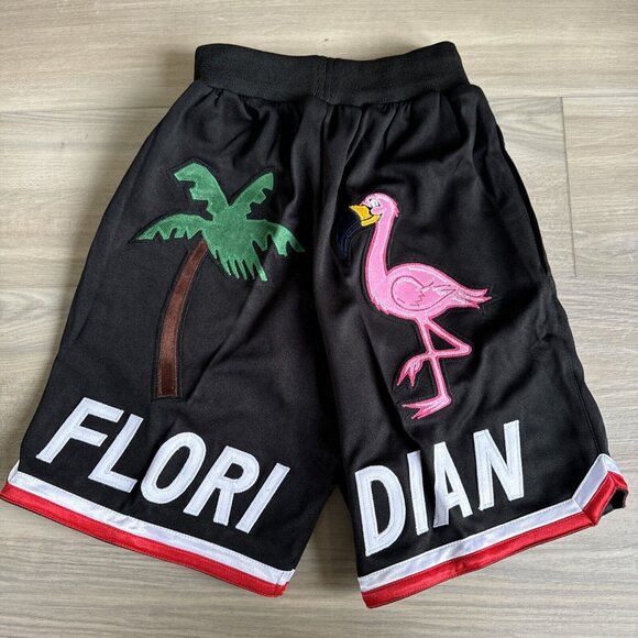 RETRO Mperial Sportswear Floridian Black & Red‎ YOUTH Basketball Shorts Med - Picture 4 of 11